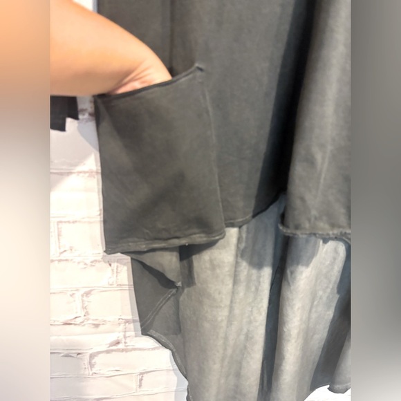 LUUKAA black high-low tunic dress in black size 2X (18) - Picture 2 of 5